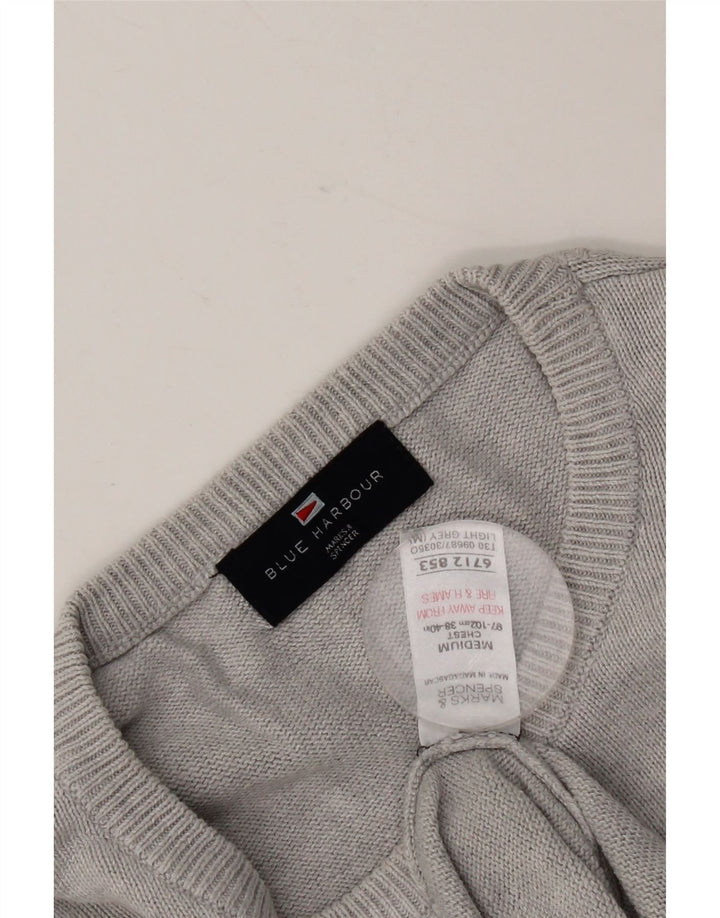 Ανδρικό πουλόβερ Marks & Spencer Crew Neck Jumper UK 38/40 Medium Grey