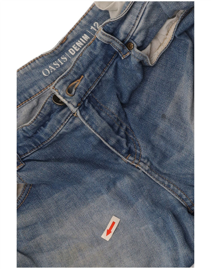 Γυναικείο τζιν σορτς OASIS UK 12 Medium W32 Μπλε βαμβακερό