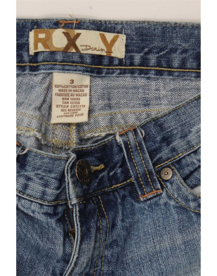 Roxy Γυναικεία Χαμηλή Μέση ταλαιπωρημένη ίσια τζιν US 3 Small W29 L27 Blue