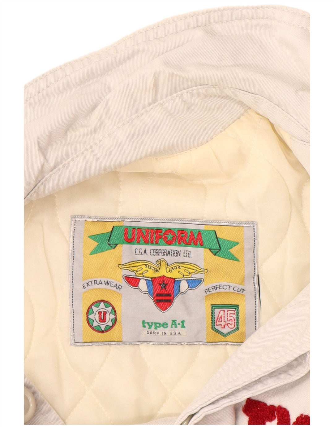 Uniform Ανδρικό Γραφικό Πανωφόρι UK 40 Large White