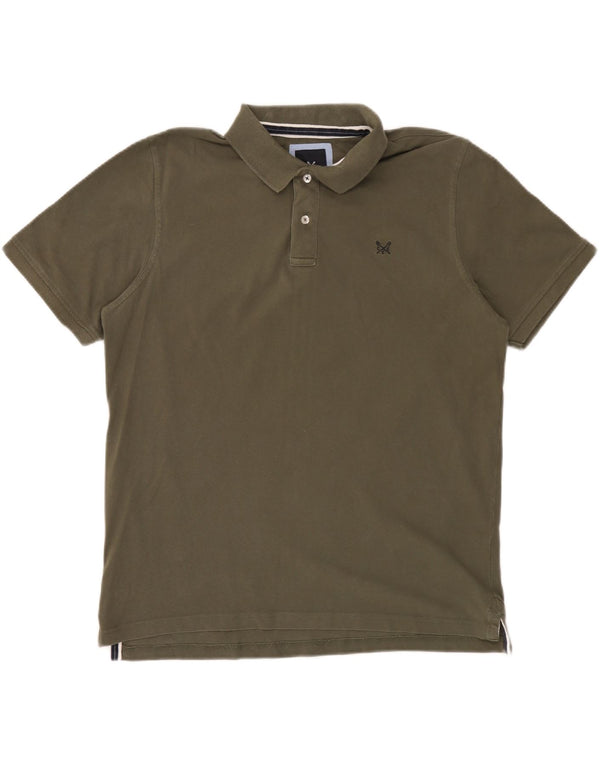 Crew Clothing Ανδρικό πουκάμισο πόλο XL Χακί βαμβακερό