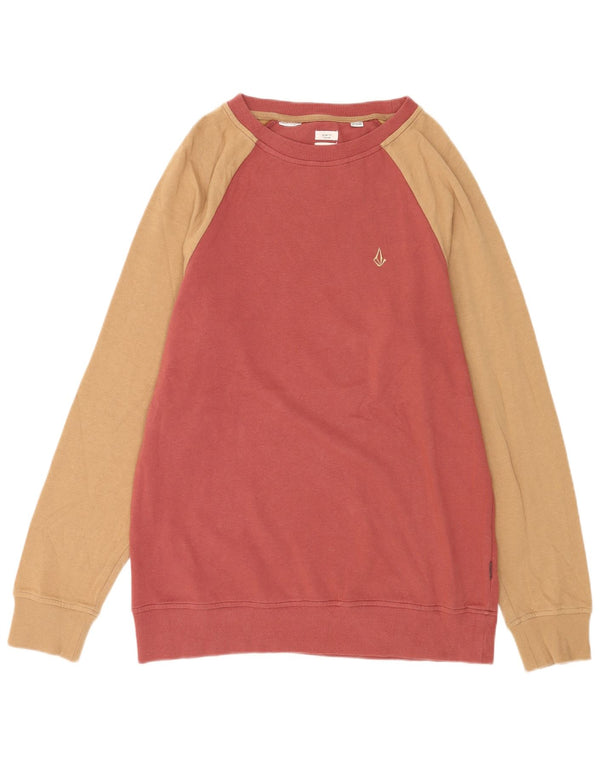 Ανδρικό φούτερ Volcom Slim Fit Jumper Βαμβακερό μεσαίο κόκκινο χρώμα