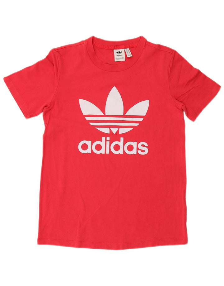 Γυναικείο γραφικό μπλουζάκι ADIDAS Top UK 10 Small Pink Βαμβακερό