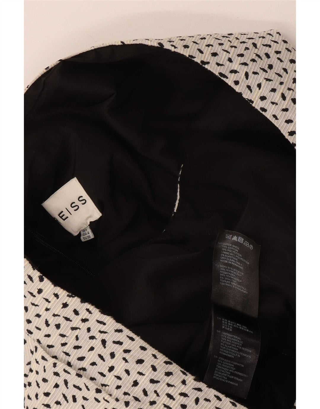 Reiss Γυναικείο Playsuit UK 8 Βαμβακερό με λευκά στίγματα