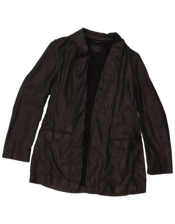 All Saints Γυναικείο Open Blazer Jacket UK 16 Large Black Lyocell