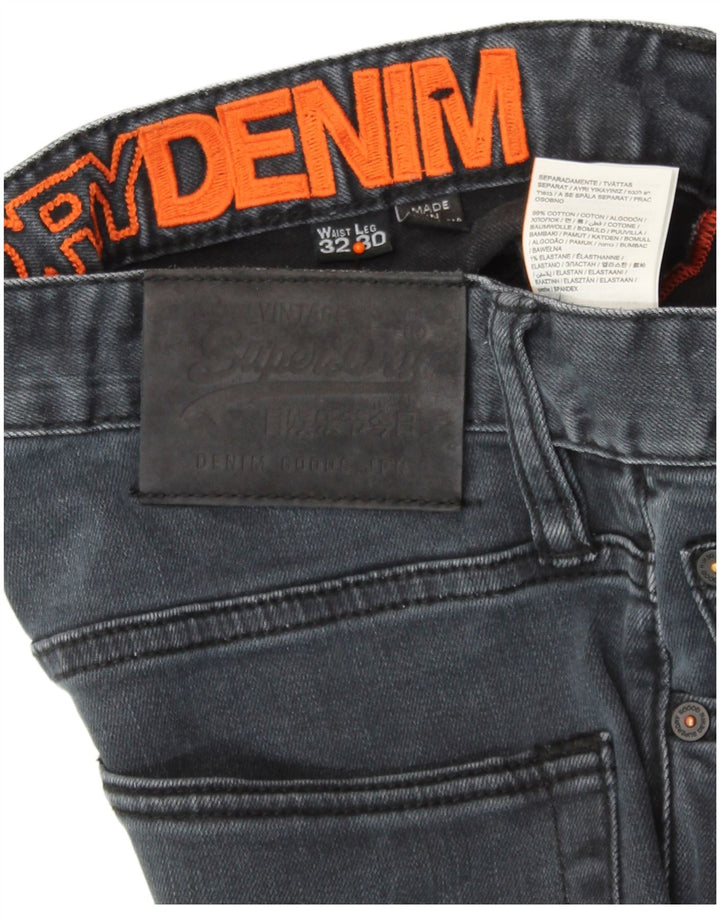 Ανδρικό Slim Jeans SUPERDRY W32 L30 Blue Cotton