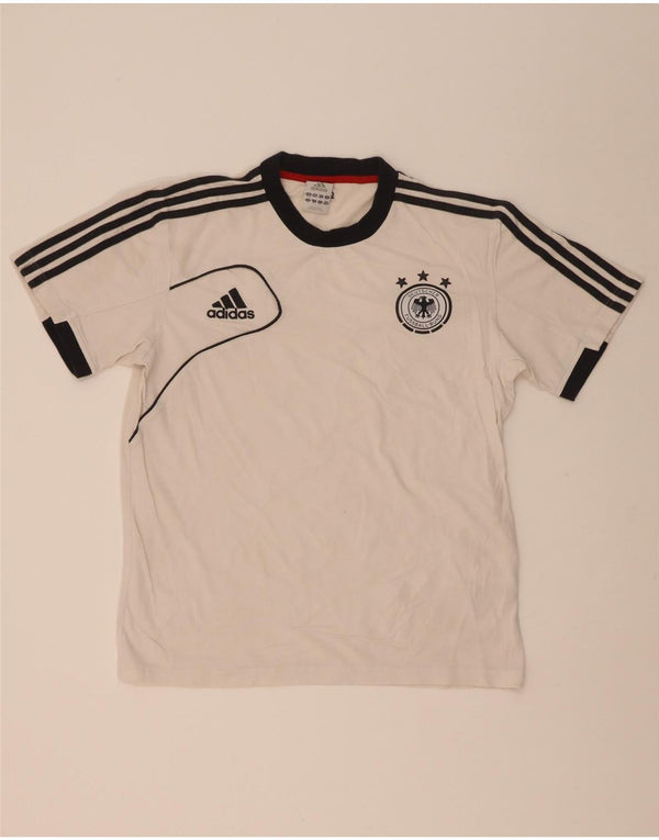 Ανδρικό T-shirt Adidas Deutscher Fussball Bund Top UK 38/40 Μεσαίο λευκό