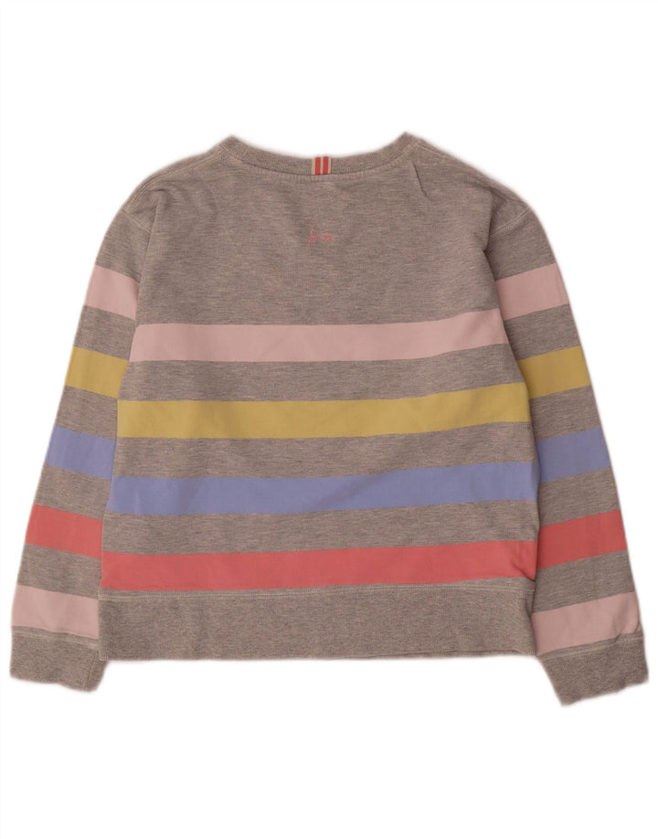 Joules Γυναικεία φούτερ υπερμεγέθη Jumper UK 8 Μικρό γκρι ριγέ βαμβακερό