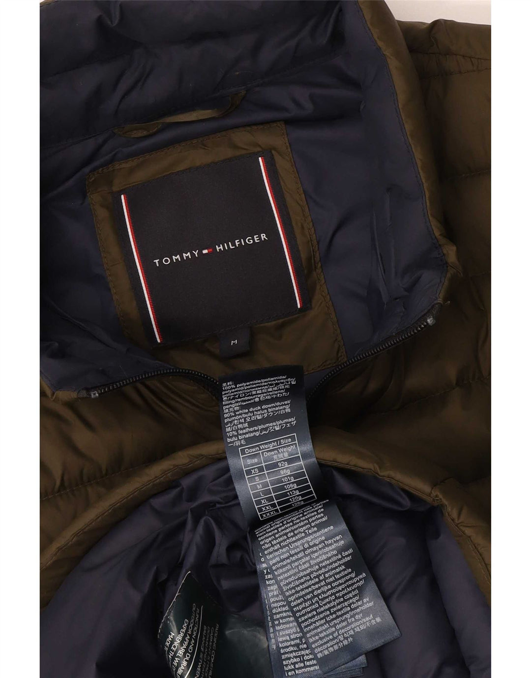Tommy Hilfiger Γυναικείο μπουφάν με επένδυση UK 14 Medium Khaki Polyamide