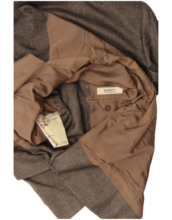 Hugo Boss Ανδρικό σακάκι μπλέιζερ με 3 κουμπιά EU 46 Small Green Thingbone Silk
