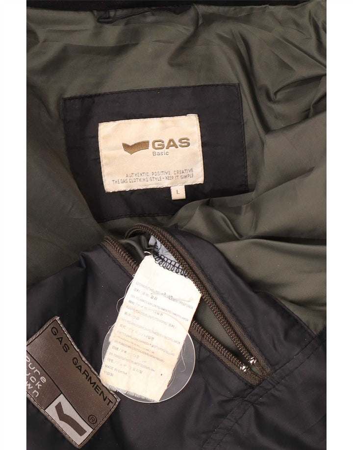 Ανδρικό μπουφάν Gas με κουκούλα UK 40 Large Navy Blue Polyamide