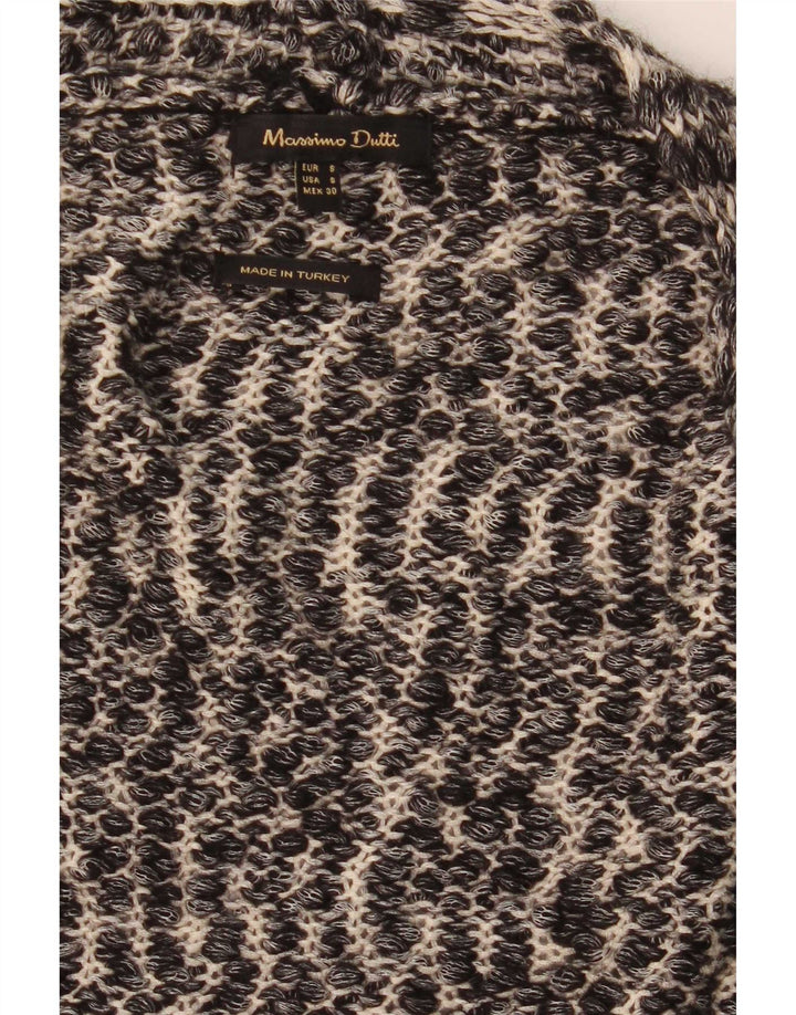 Massimo Dutti Γυναικείο πουλόβερ 3/4 με μανίκια ζακέτα UK 10 Small Grey