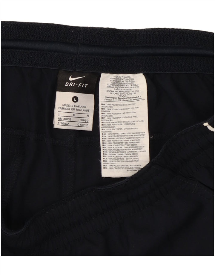 Ανδρικό αθλητικό σορτς Nike Dri Fit με μεγάλο μπλε ναυτικό πολυεστέρα