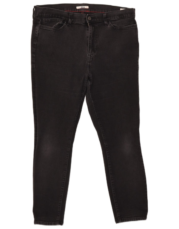TOMMY HILFIGER Γυναικείο Ψηλό Skinny Jeans US 18 2XL W38 L26 Μαύρο