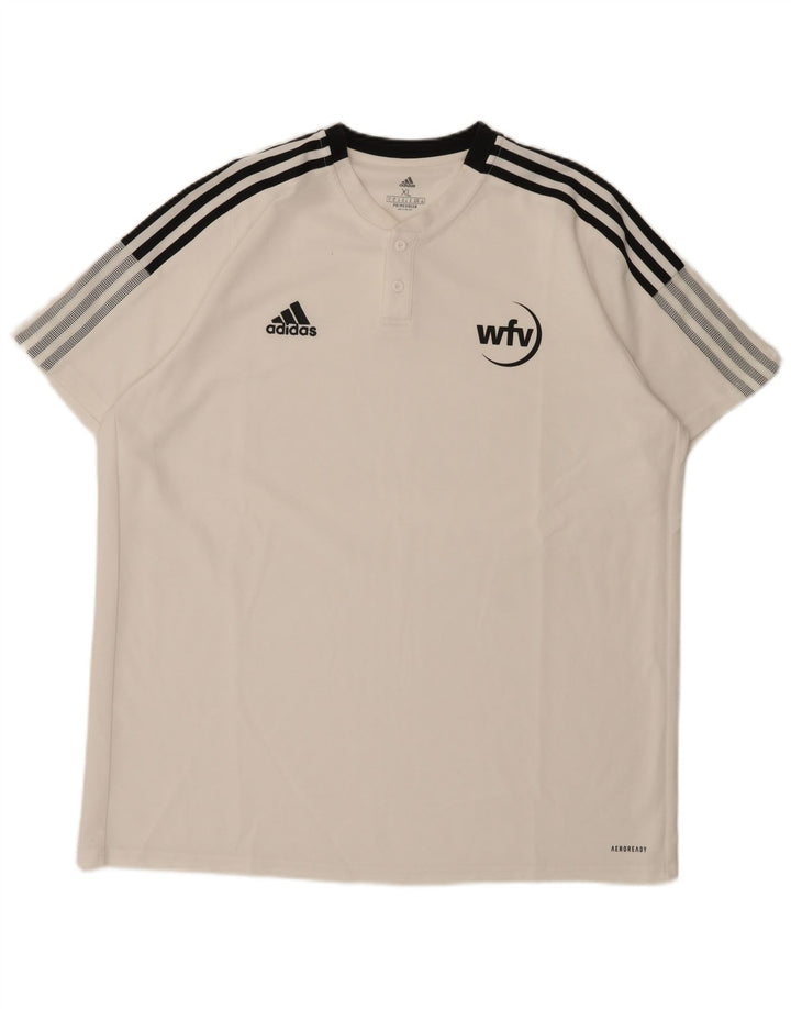 Adidas Ανδρικό T-Shirt Aeroready Top XL Λευκό