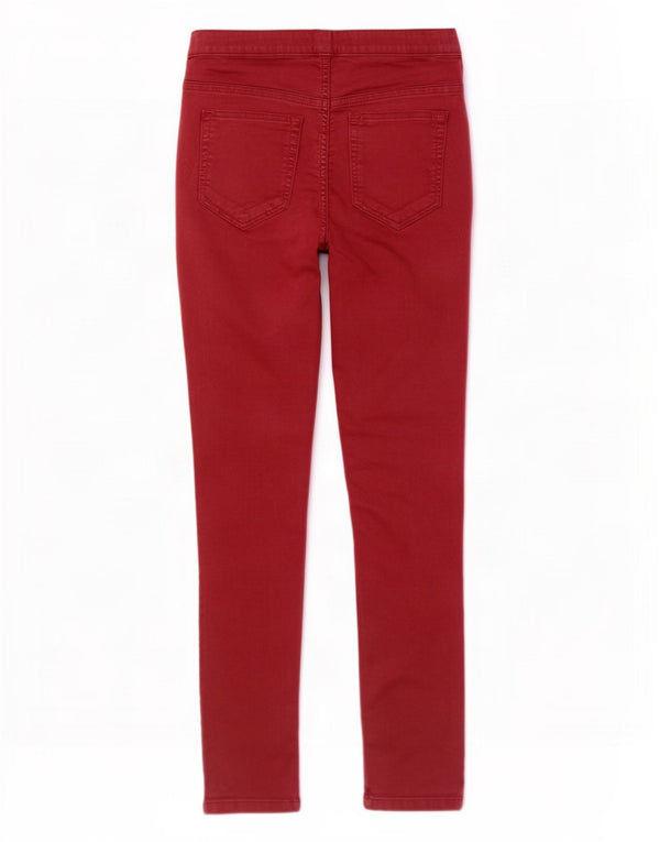 White Stuff Γυναικείο Jegging Jegging UK 12 Medium W28 L28 Βαμβακερό μπορντό