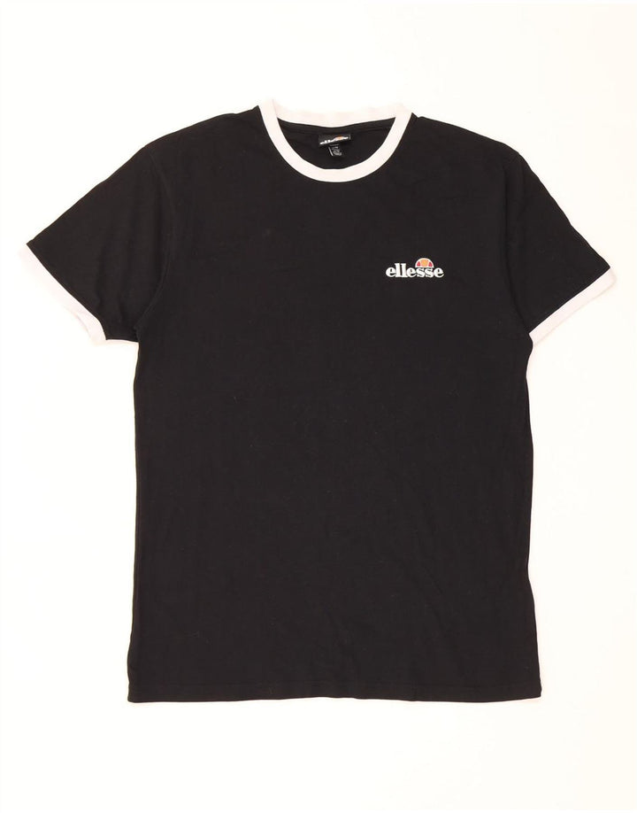 Ανδρικό T-Shirt Ellesse Top Μεσαίο μαύρο βαμβακερό