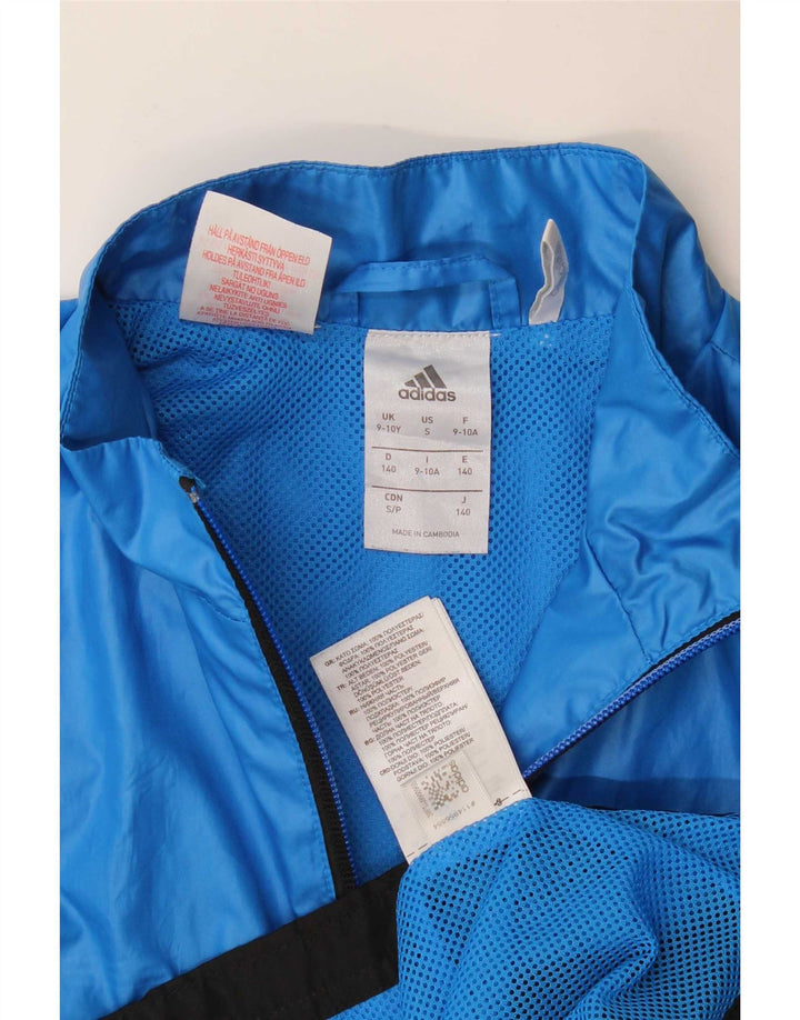 Adidas Boys αθλητική φόρμα Adidas Top Jacket 9-10 Years Blue Colourblock Polyester