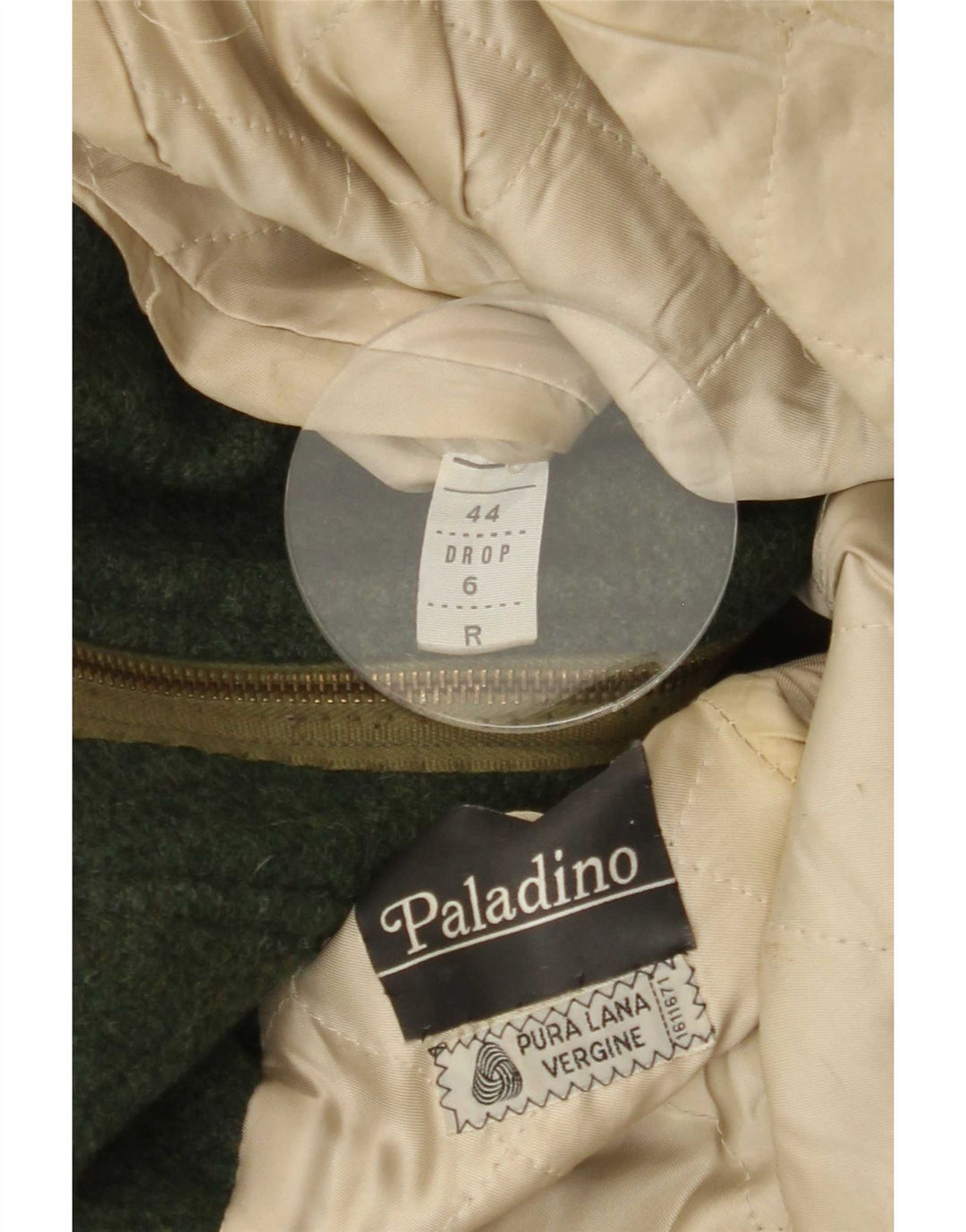 Vintage Ανδρικό Πανωφόρι IT 44 XS Green Wool