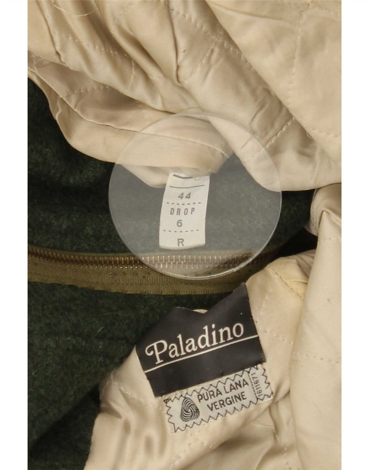 Vintage Ανδρικό Πανωφόρι IT 44 XS Green Wool