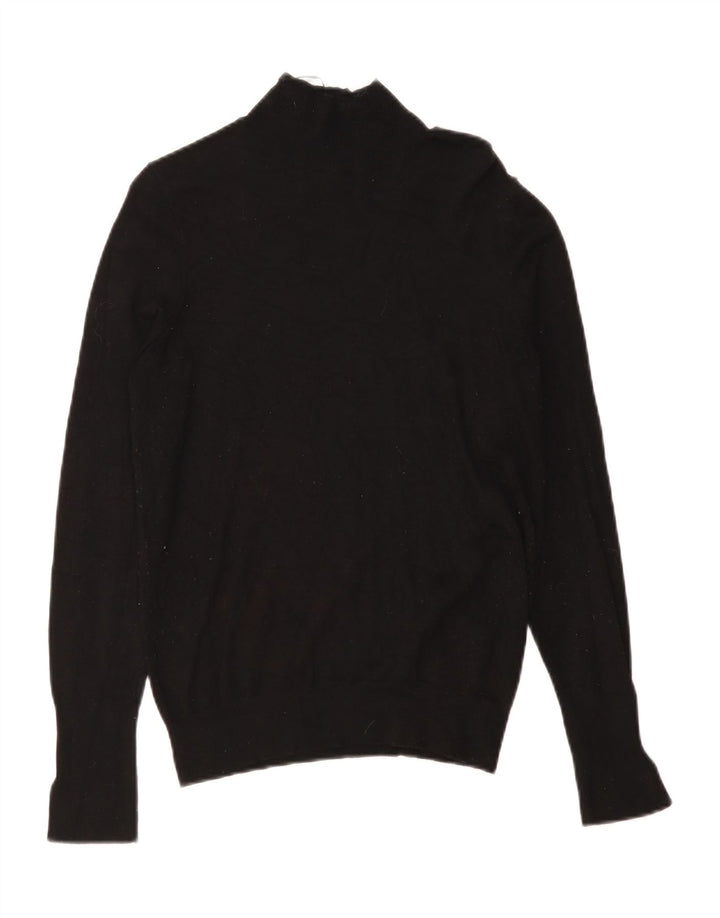 Zara Γυναικείο πουλόβερ με λαιμό χελώνα UK 12 Medium Black
