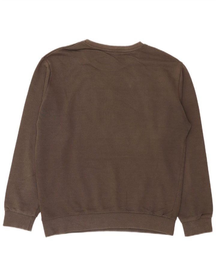 Ανδρικό γραφικό φούτερ Zara Jumper μεγάλο καφέ βαμβακερό