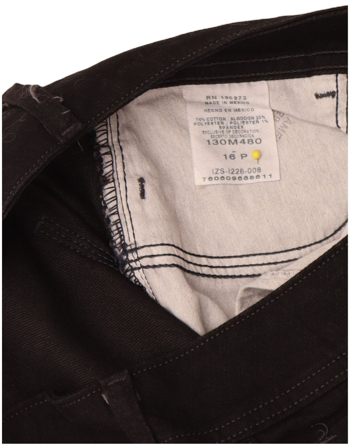 Lee Womens Slender Bootcut Jeans US 16 2XL W34 L30 μαύρο βαμβακερό