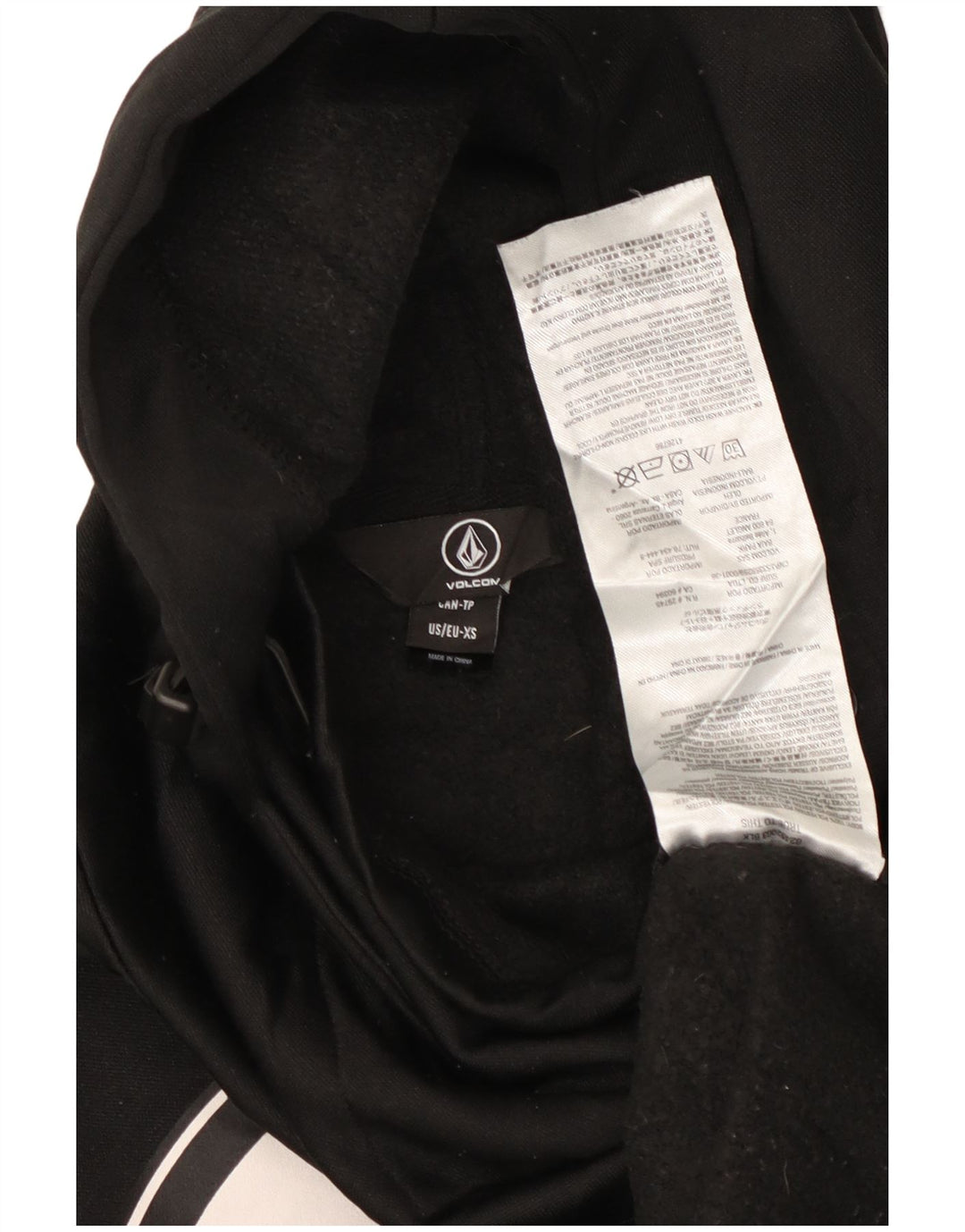 Ανδρικά γραφικά κουκούλα Volcom XS Black Polyester