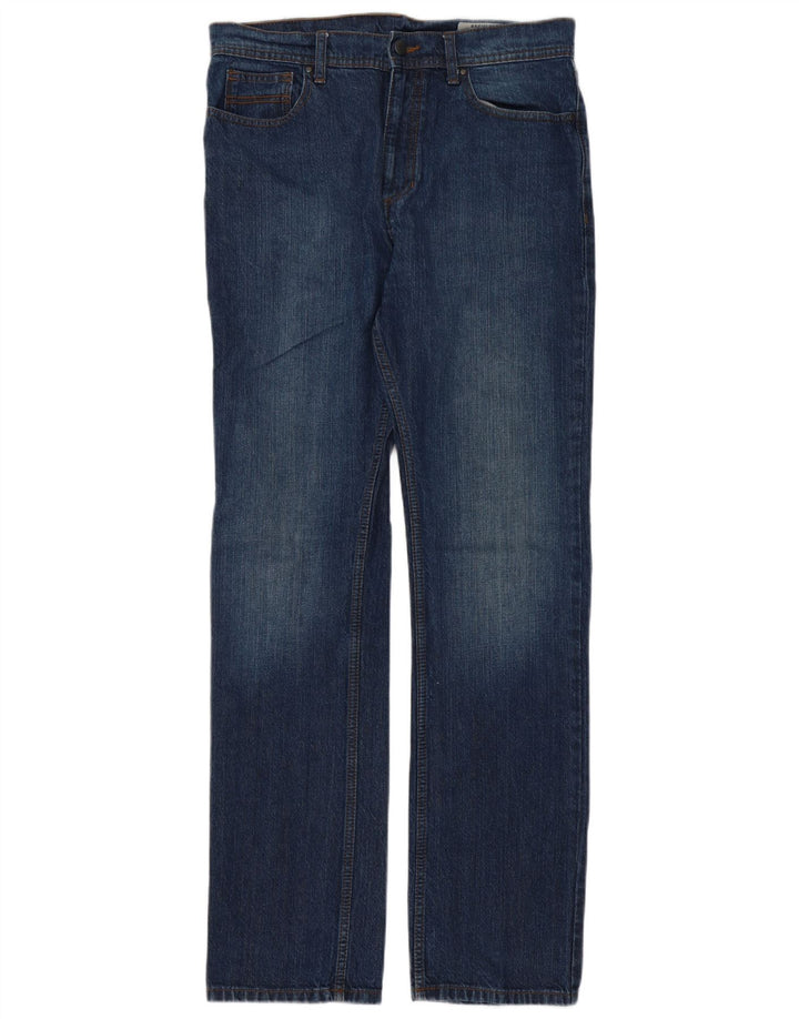 Ανδρικό τζιν κανονικό ίσιο Marks & Spencer W32 L33 Μπλε βαμβακερό