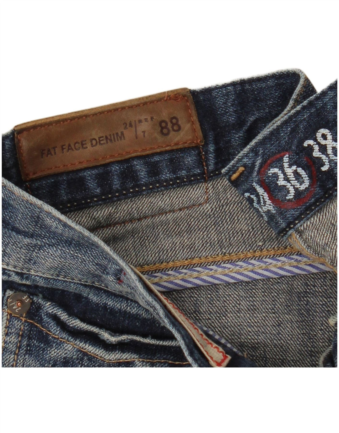 Ανδρικό τζιν μποτάκι Fat Face W36 L32 Navy Blue Cotton