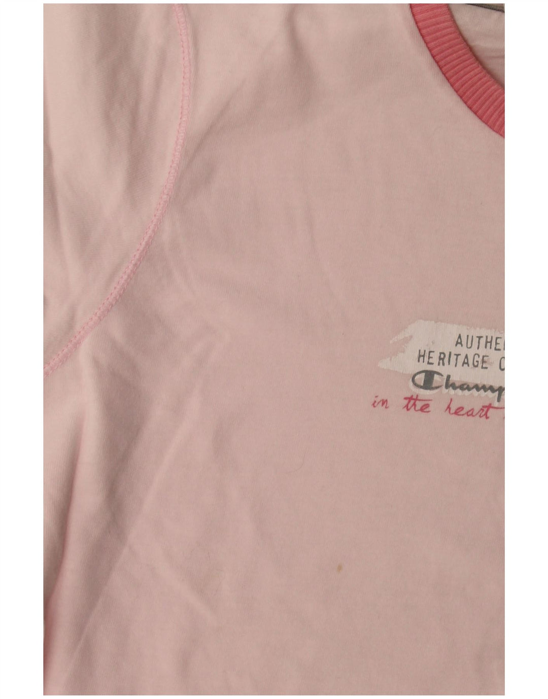Champion Womens Heritage Classics Graphic T-shirt Top 12 Medium Pink