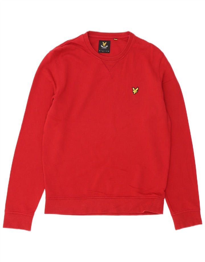 Ανδρικό φούτερ LYLE & SCOTT, μεσαίο κόκκινο βαμβακερό