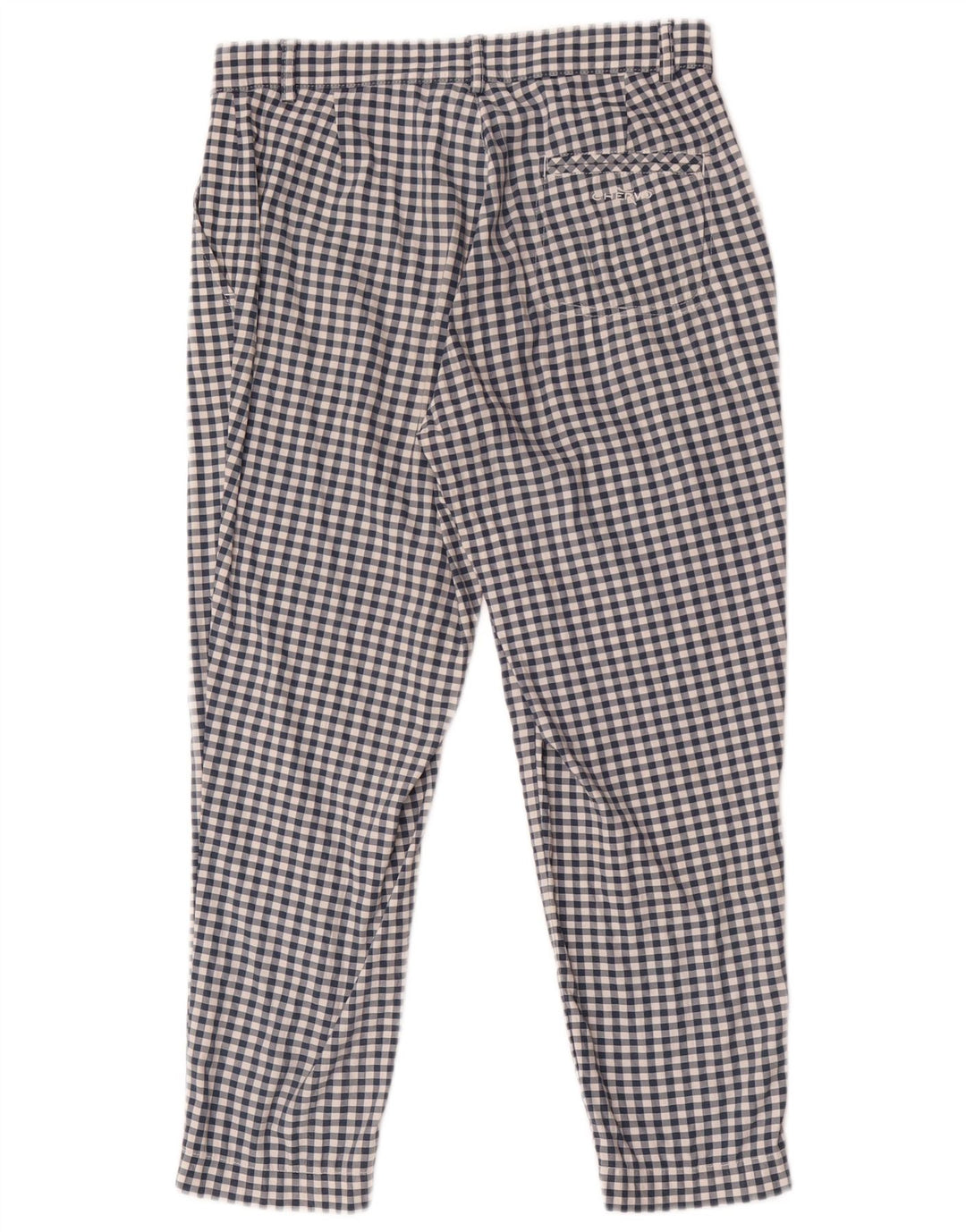 Chervo Γυναικείο Slim παντελόνι Chino IT 42 Medium W28 L23 Blue Gingham
