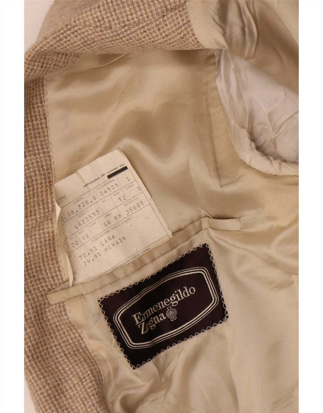 Ermenegildo Zegna Ανδρικό σακάκι μπουφάν IT 46 Small Brown Houndstooth