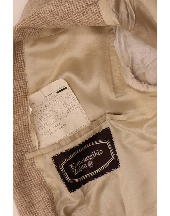 Ermenegildo Zegna Ανδρικό σακάκι μπουφάν IT 46 Small Brown Houndstooth