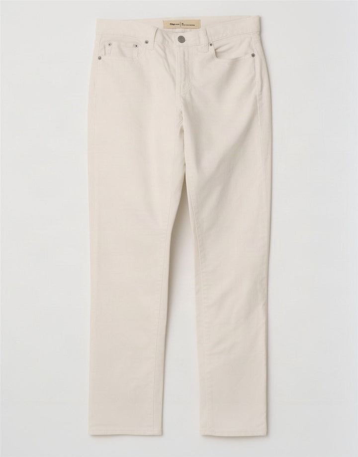 Gap Γυναικείο Slim Jeans W26 L26 Λευκό βαμβακερό
