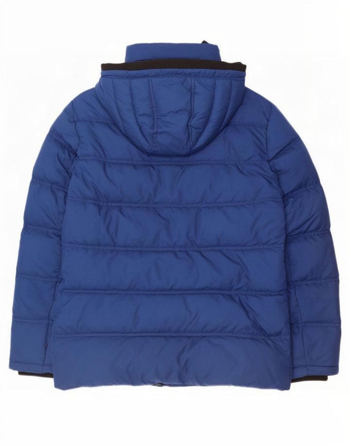 Tommy Hilfiger Ανδρικό μπουφάν με κουκούλα UK 40 Large Blue Polyester