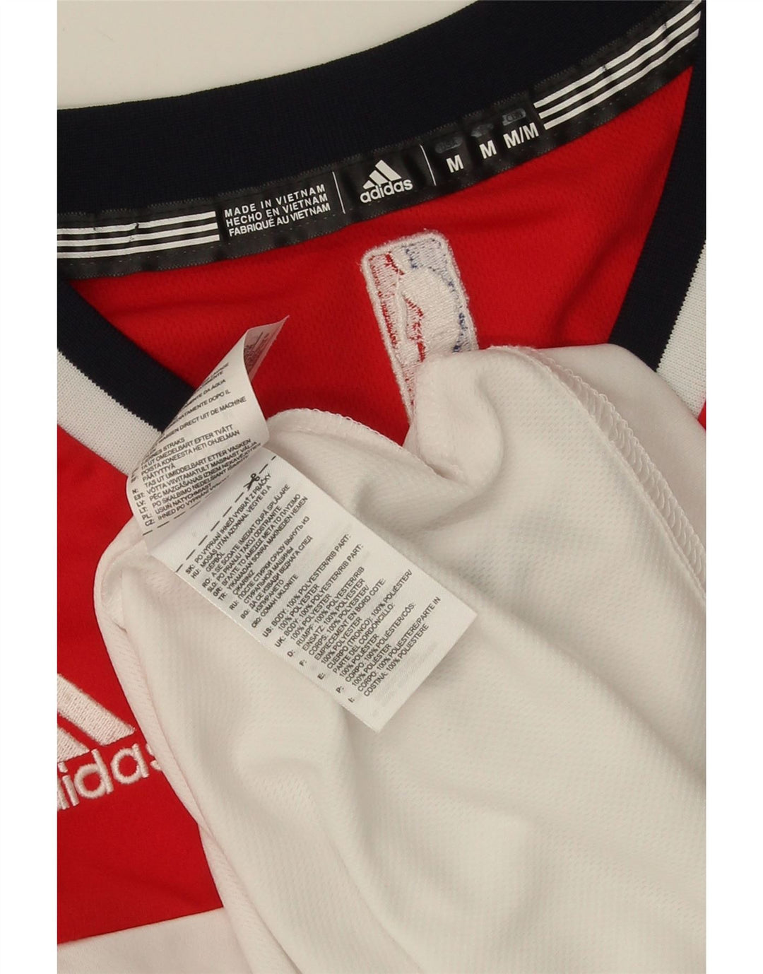 Ανδρικό γραφικό γιλέκο ADIDAS Wizards Top Medium White Colorblock Πολυεστέρας