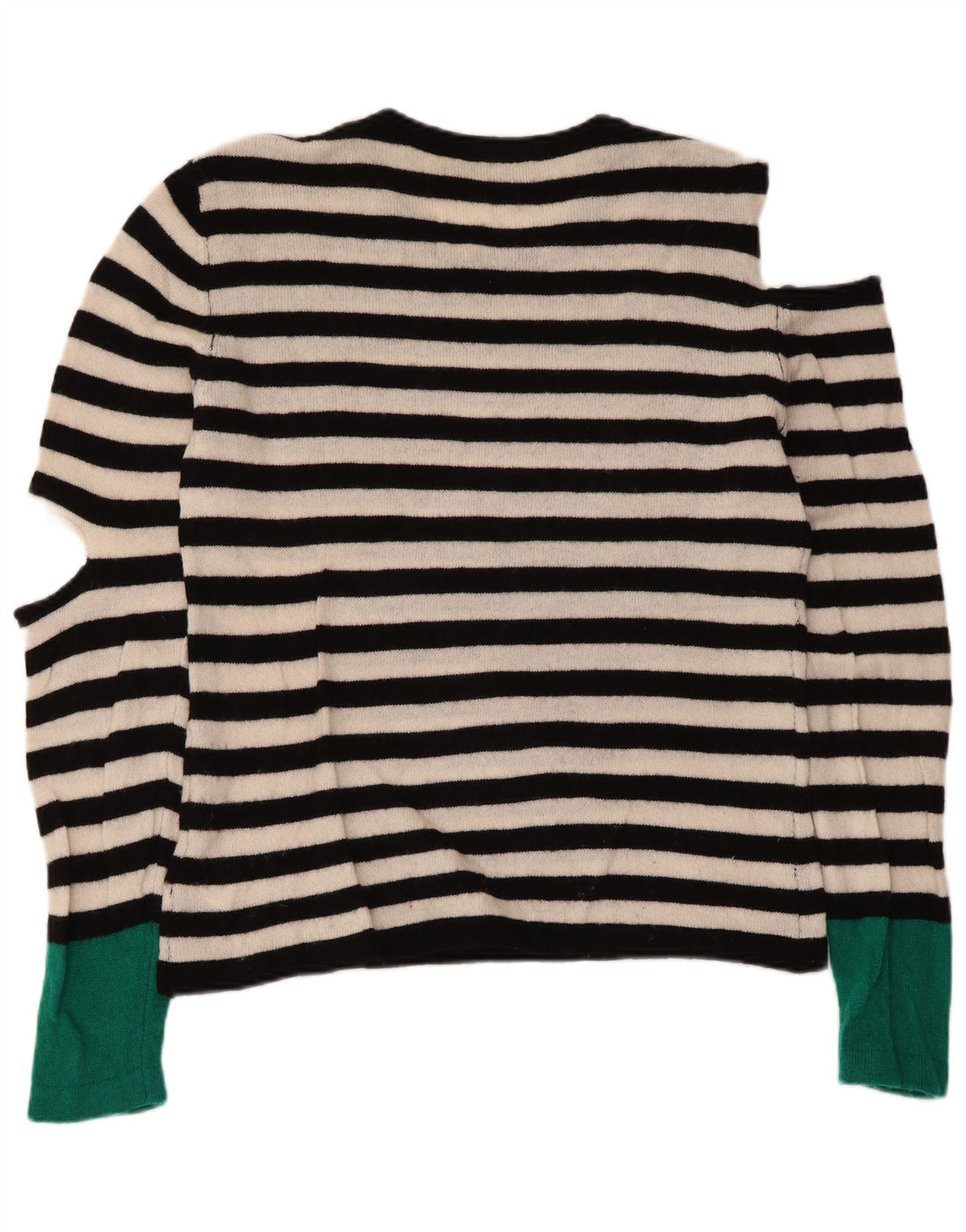 Max Mara Γυναικείο Weekend Boat Neck Jumper UK 14 Medium Μαύρο ριγέ
