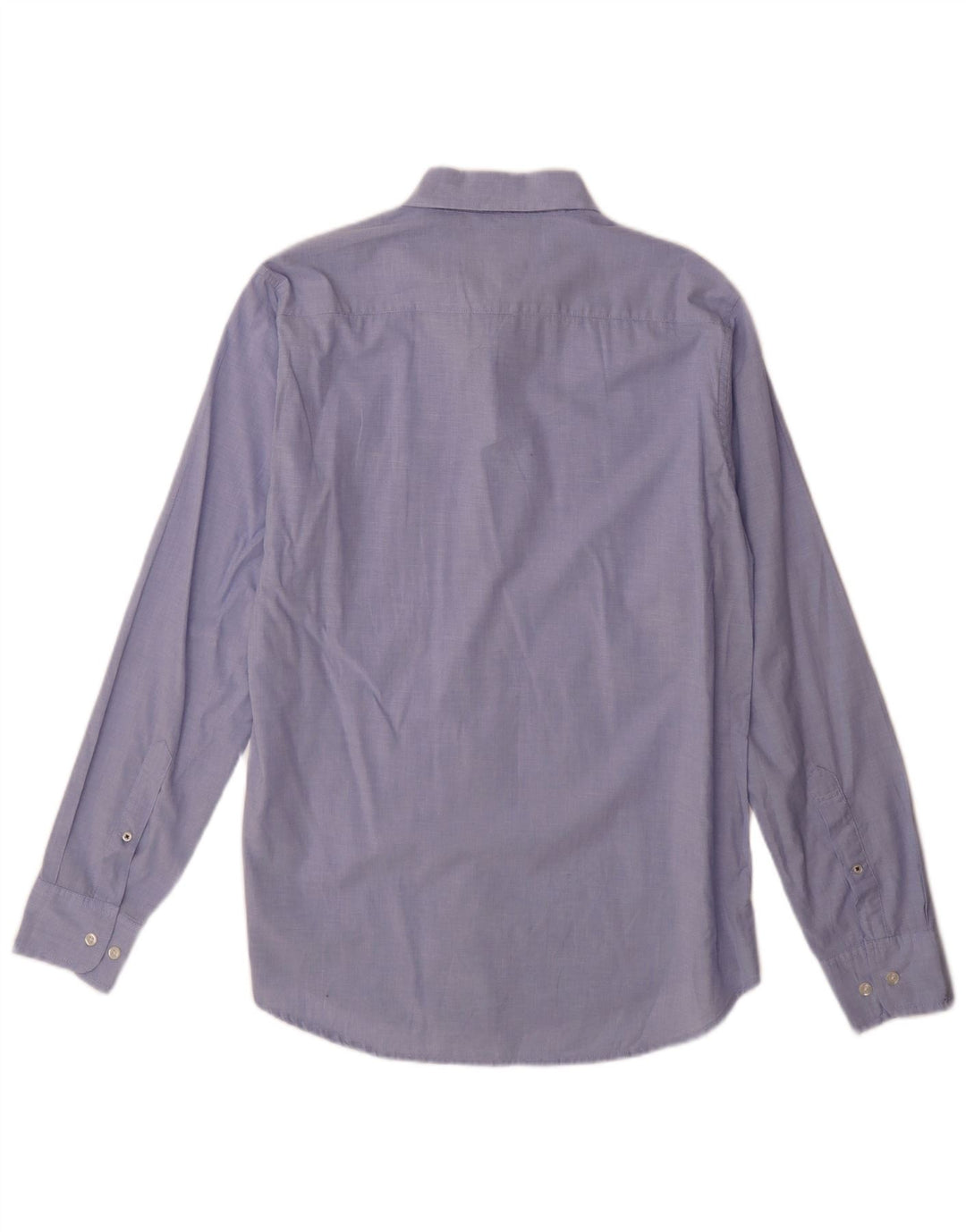 BONOBOS Ανδρικό μακρύ πουκάμισο με λεπτή εφαρμογή, μεσαίο μπλε βαμβακερό