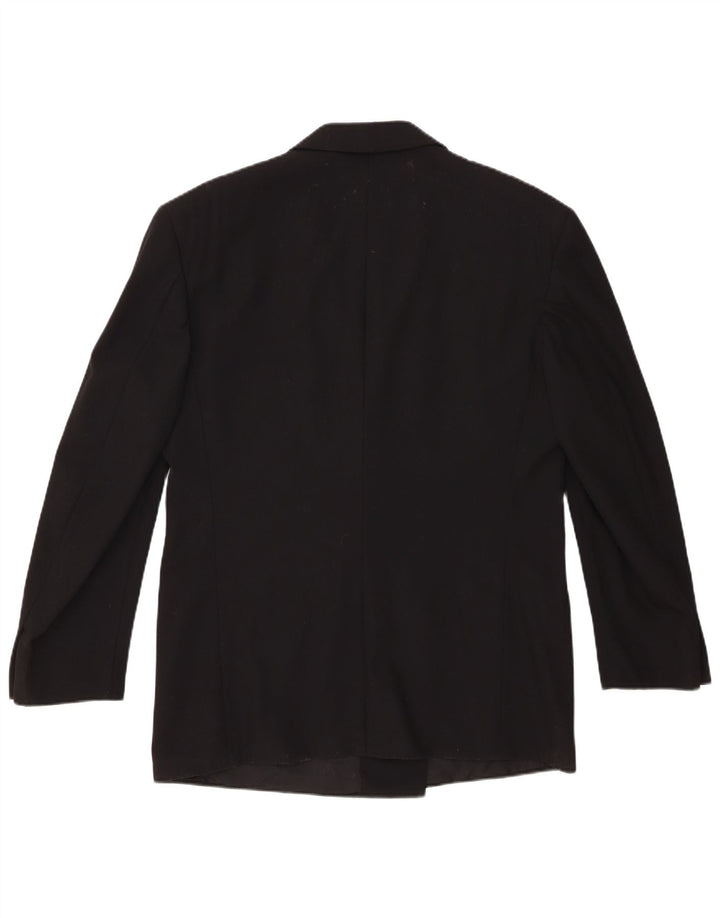 Trussardi Ανδρικό Μπουφάν Blazer Διπλό στήθος IT 52 XL Μαύρο παρθένο μαλλί