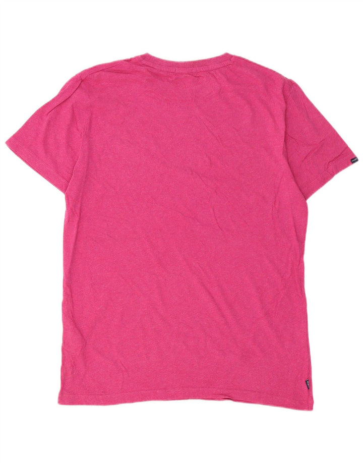 Ανδρικό T-Shirt Superdry Top Μεσαίο Ροζ Βαμβακερό