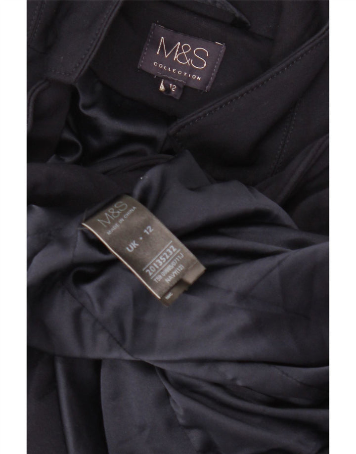 Marks & Spencer Γυναικείο Μπουφάν Blazer 1 Κουμπιού UK 12 Medium Navy Blue
