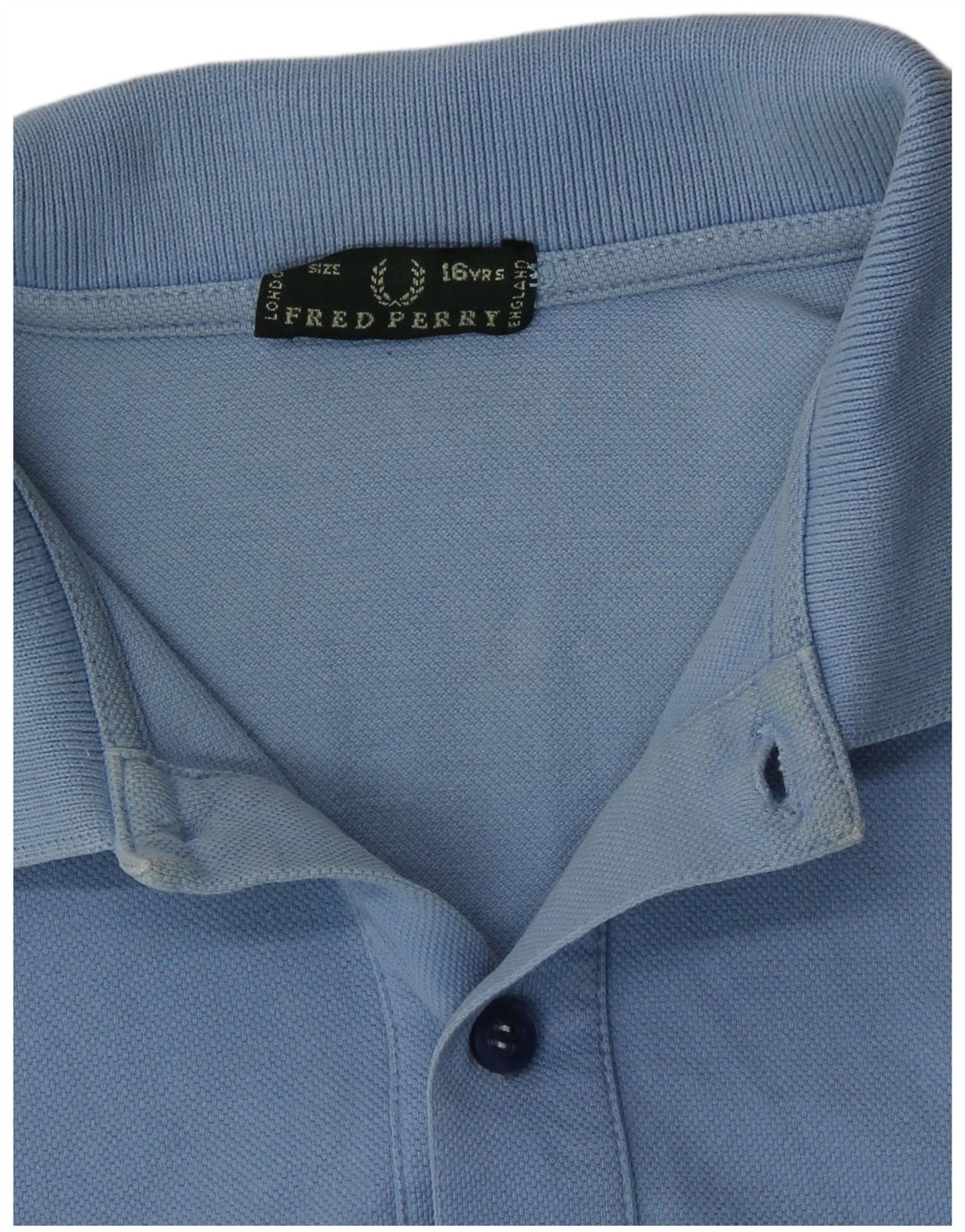 Fred Perry Boys Polo πουκάμισο 15-16 ετών Μπλε βαμβακερό