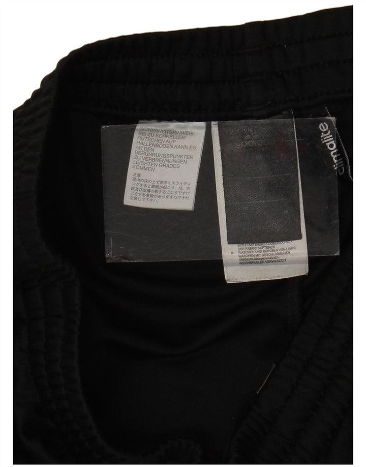 adidas Mens Climalite Παντελόνι Φόρμας Μικρό Μαύρο Πολυεστέρα