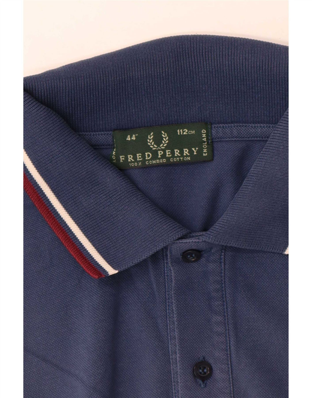 Fred Perry Ανδρικό πουκάμισο πόλο με μεσαίο μπλε ναυτικό βαμβακερό ριγέ