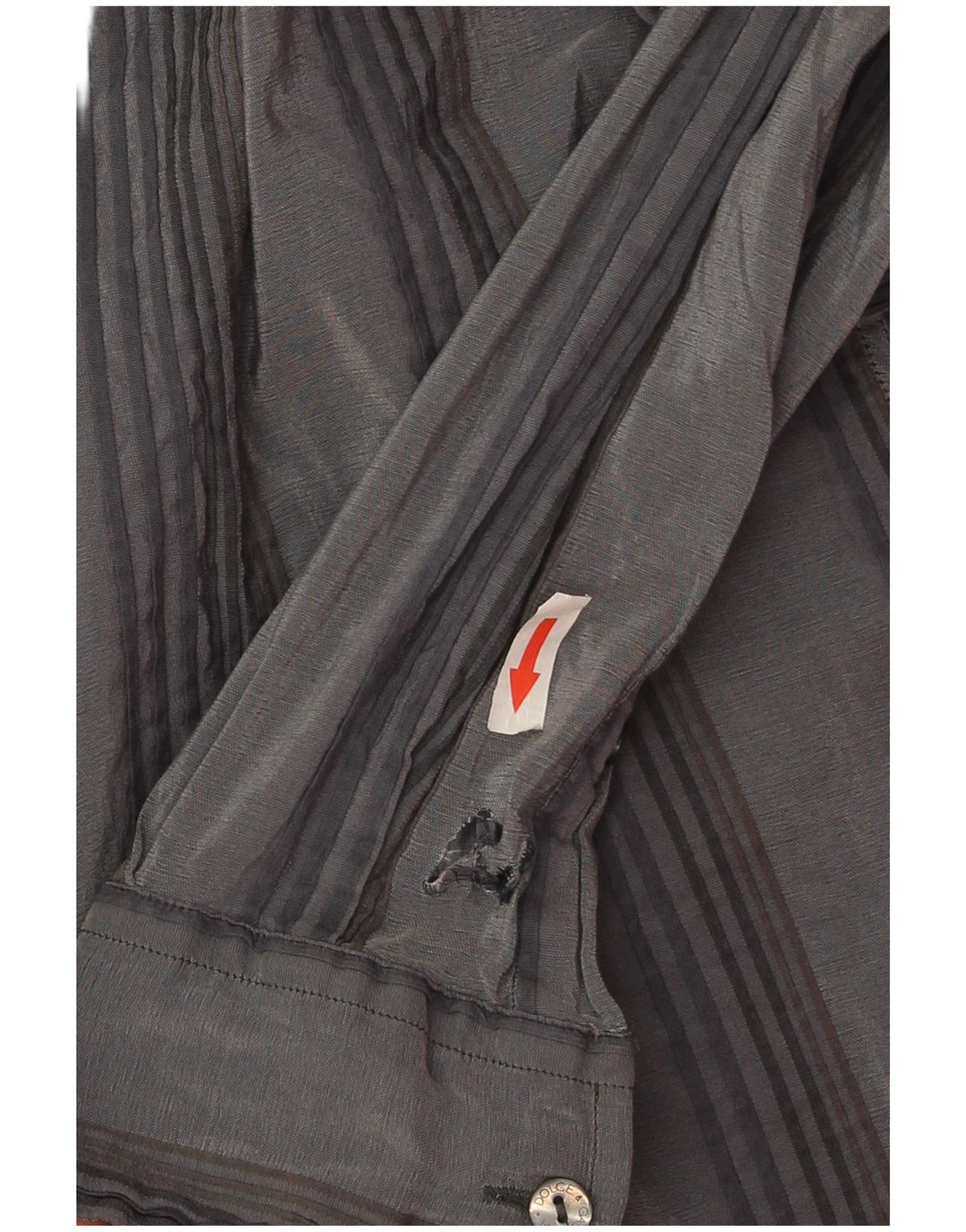 Ανδρικό πουκάμισο Dolce & Gabbana 16 41 μεγάλο γκρι ριγέ