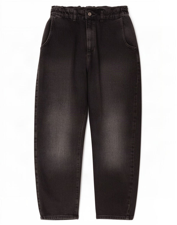 Zara γυναικείο ψηλόμεσο τζιν κωνικό EU 38 Small W28 L25 Γκρι βαμβακερό