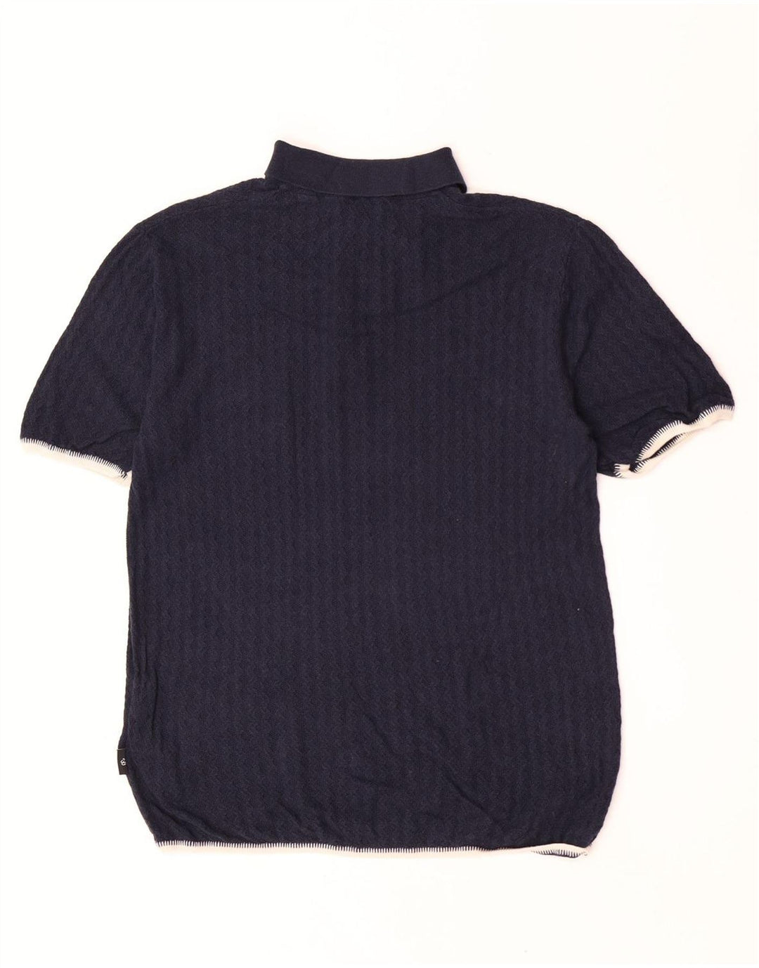 Ted Baker Ανδρικό πουλόβερ με λαιμό Polo, Μέγεθος 3, Μεσαίο Navy Blue