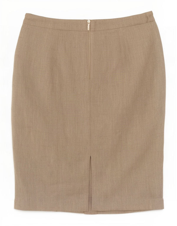 Hobbs Γυναικεία Pencil Φούστα UK 14 Large W32 Beige